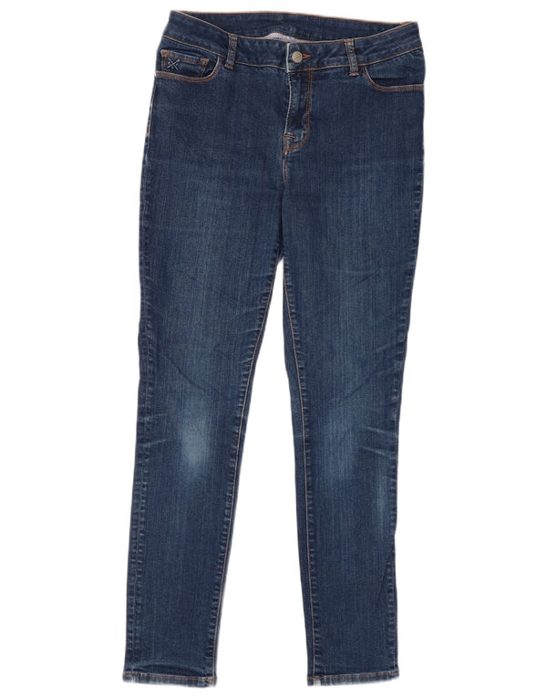 Crew Clothing Womens Skinny Jeans UK 12 Médio W30 L28 Azul Marinho Algodão
