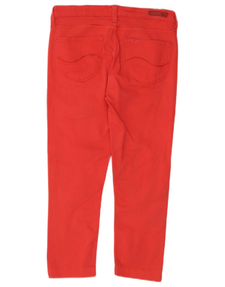 LEE Calça jeans feminina Scarlett Slim W29 L33 algodão vermelho