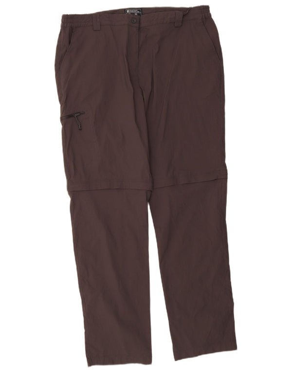 Calça chino reta feminina Mountain Warehouse UK 18 XL W36 L31 cinza