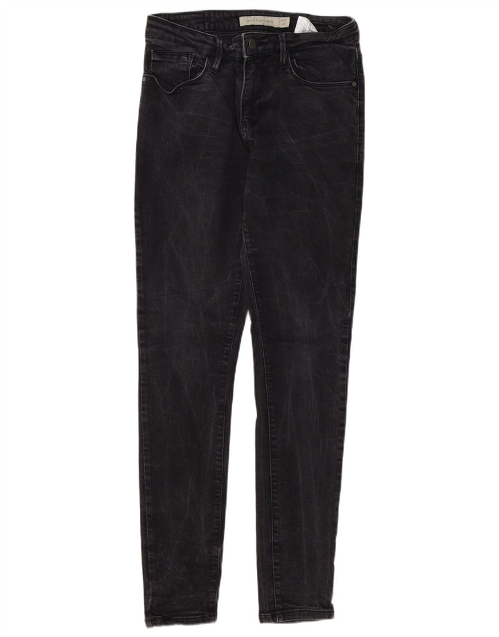Calça jeans skinny feminina CALVIN KLEIN W29 L30 algodão preto