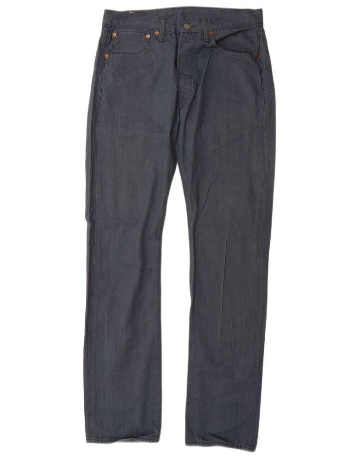 Calça jeans reta masculina Levi's W31 L34 azul algodão