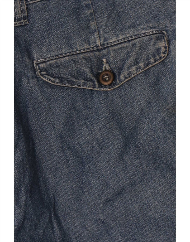 Jeans retos femininos vintage W33 L34 azul