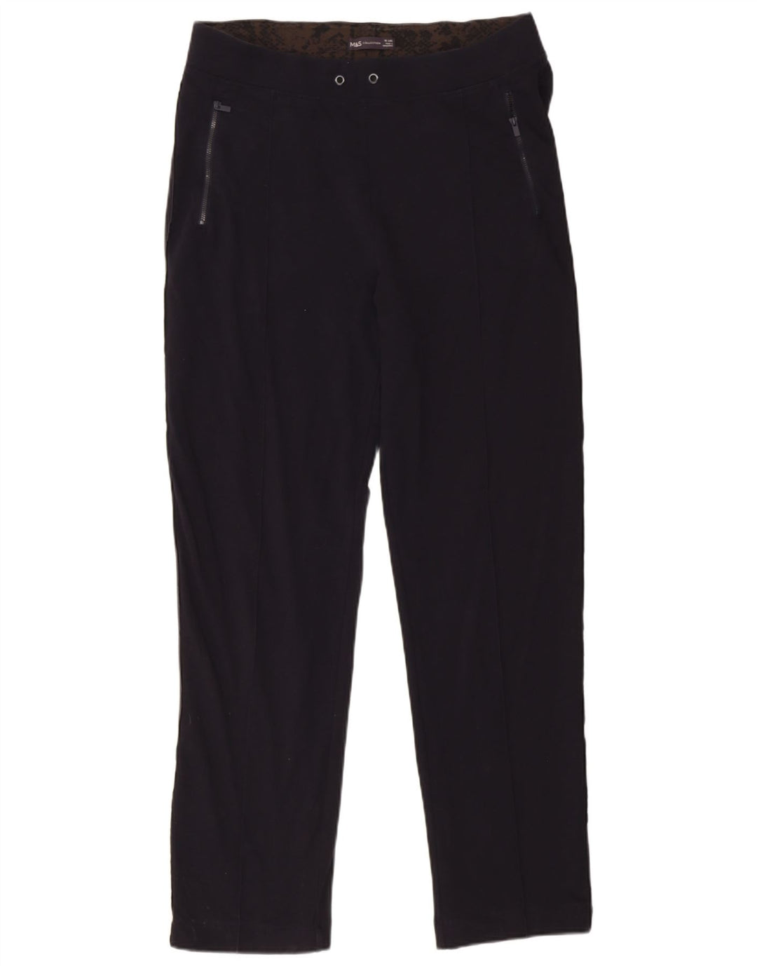 Calça de treino feminina Marks & Spencer UK 16 grande azul marinho