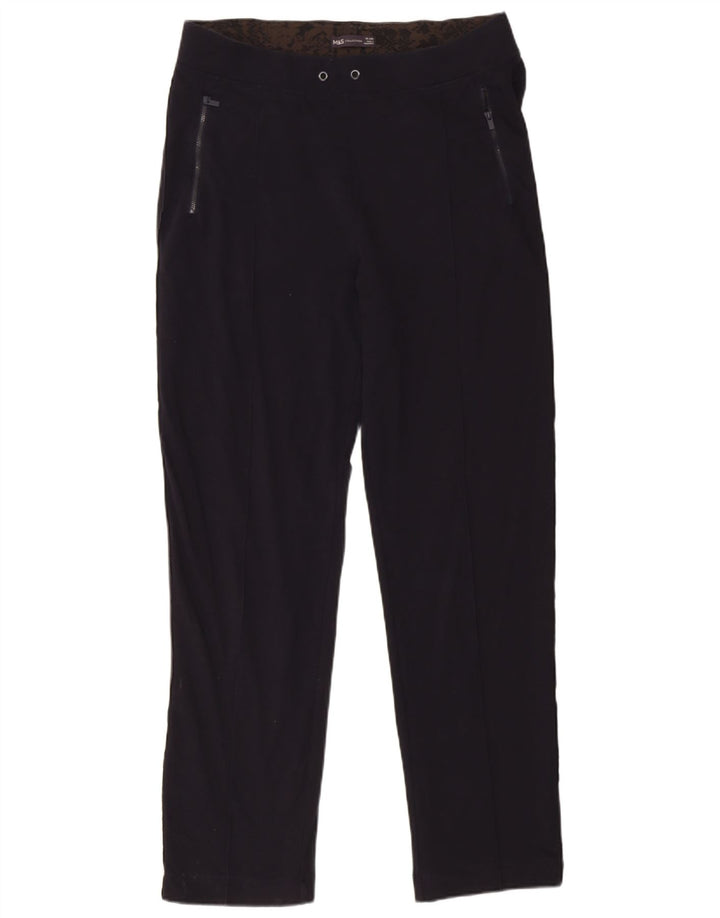 Calça de treino feminina Marks & Spencer UK 16 grande azul marinho