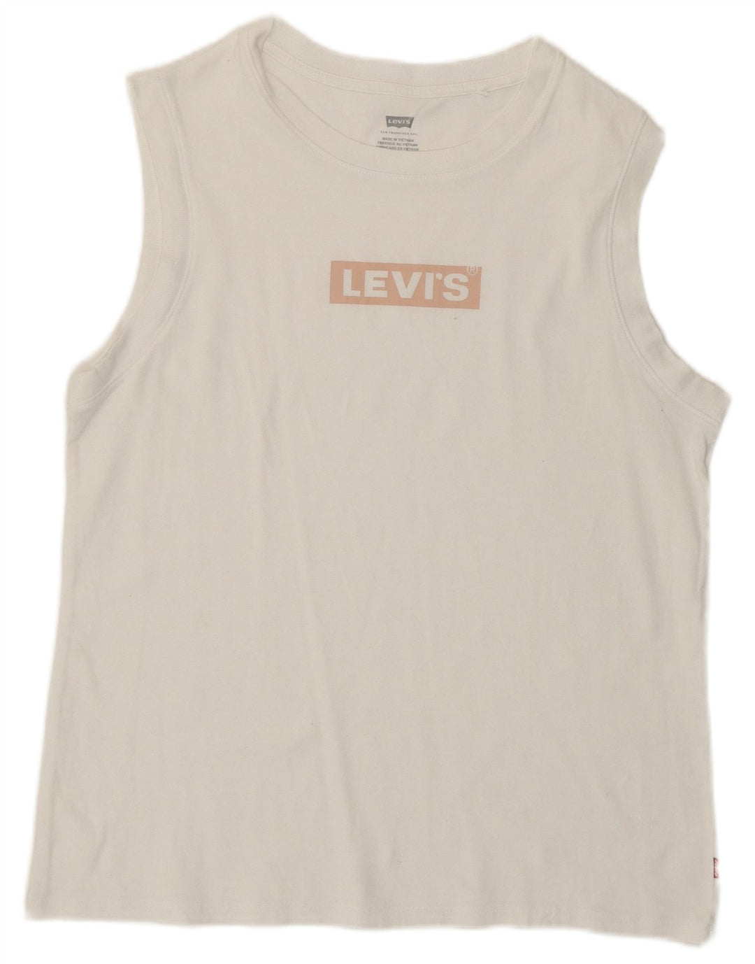 Camiseta feminina gráfica LEVI'S UK 12 médio branco