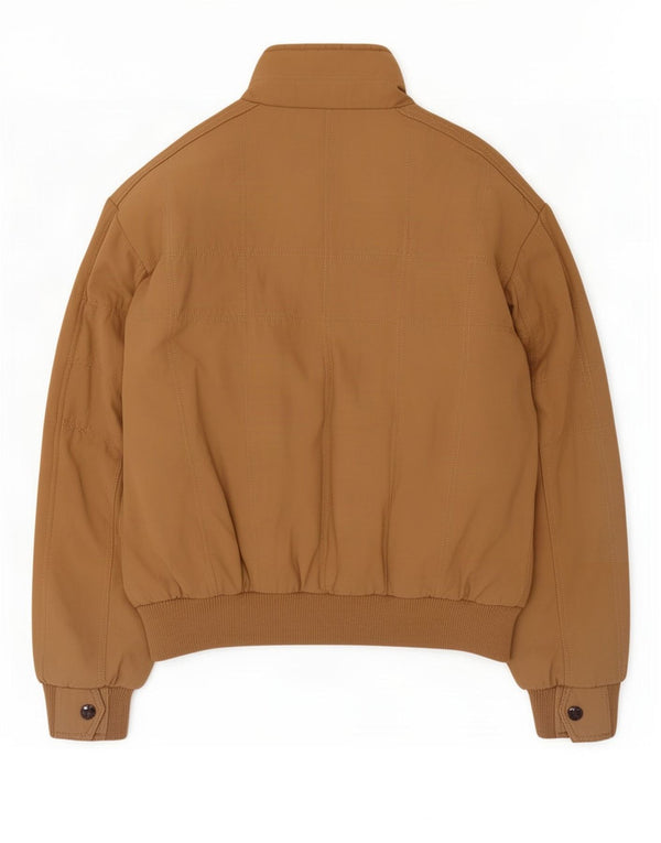 Jaqueta acolchoada masculina Coveri UK 42 XL algodão bege