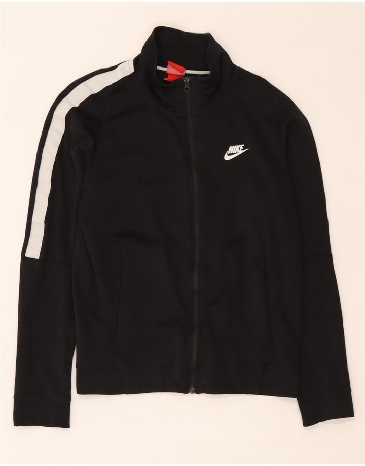 Nike Mens Treino Top Jacket Pequeno Preto Colorblock Algodão