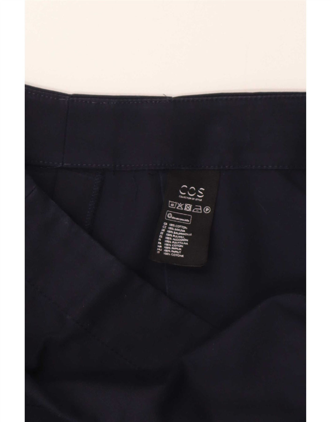 Cos Saia Cargo Feminina Média W28 Algodão Azul Marinho