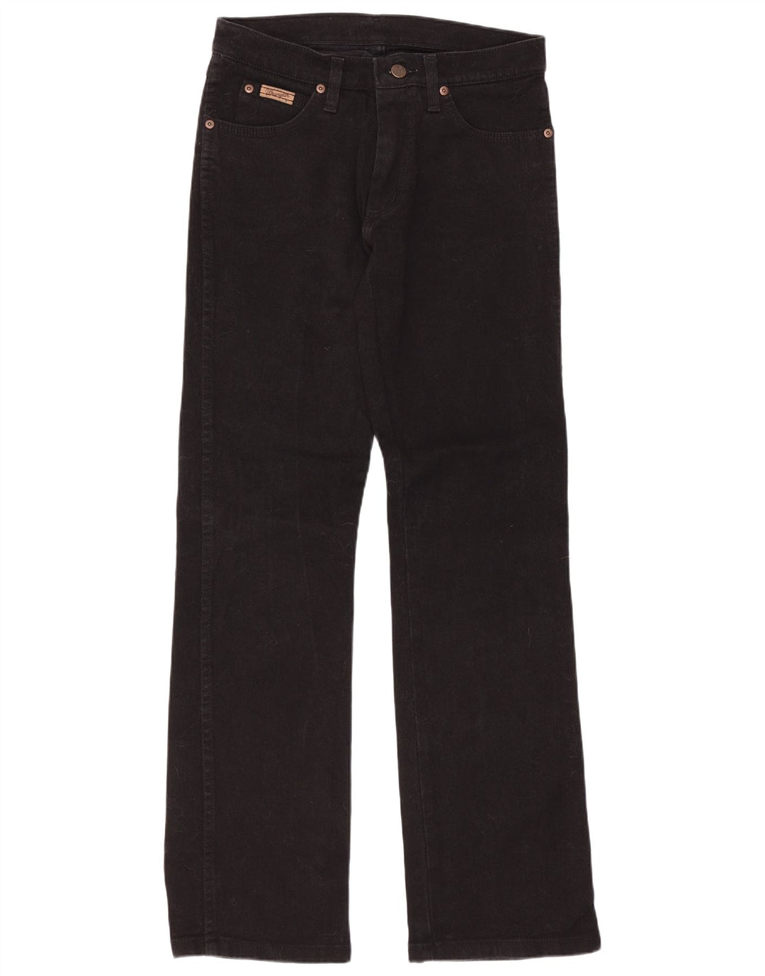 Wrangler feminino hipster bootcut jeans US 10 médio W28 L32 algodão preto