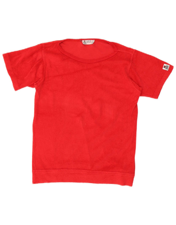 Camiseta masculina Cerruti 1881 Top UK 36 pequeno algodão vermelho