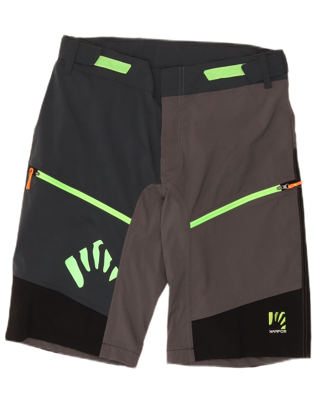 Shorts de caminhada masculino Karpos Graphic grande W34 cinza colorblock poliéster