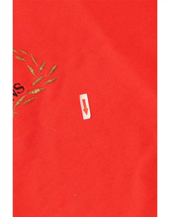 Trussardi Jeans moletom gráfico masculino jumper médio algodão vermelho