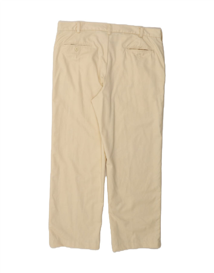 IZOD Mens Straight Chino Trousers W38 L30 Beige Cotton Vintage Izod and Second-Hand Izod from Messina Hembry 