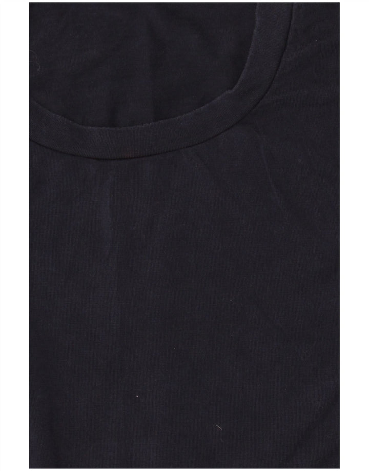Camiseta masculina Reiss Top grande Lyocell azul marinho
