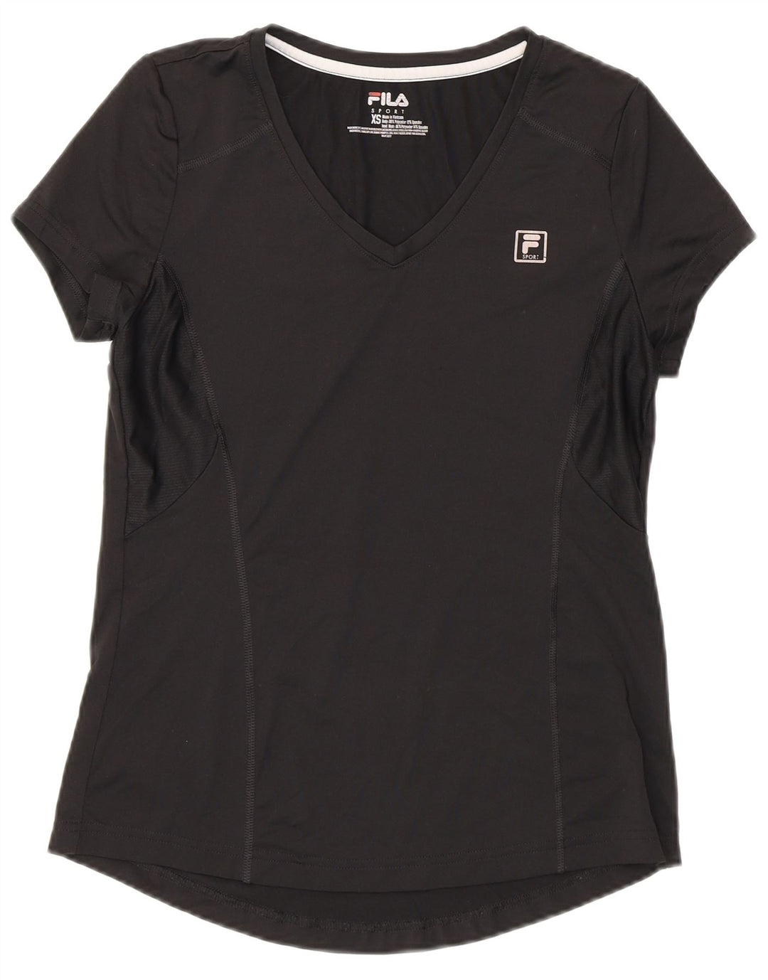 Camiseta feminina Fila UK 6 XS poliéster preto