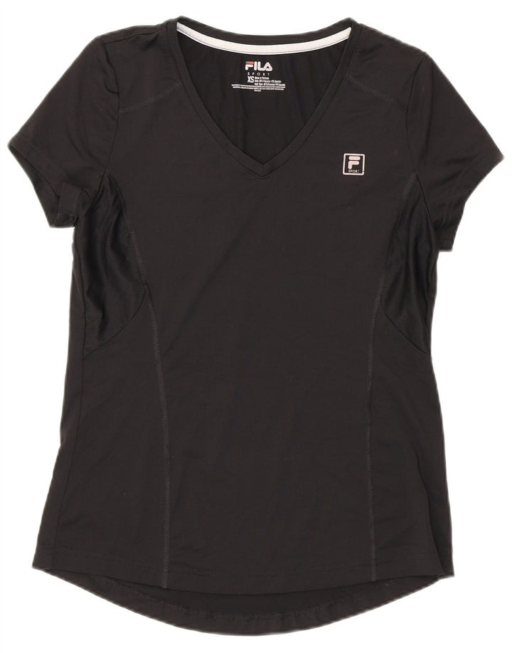 Camiseta feminina Fila UK 6 XS poliéster preto