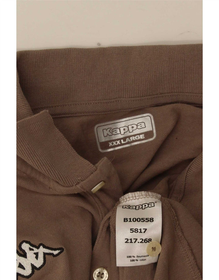 Camisa polo masculina Kappa 3XL algodão marrom