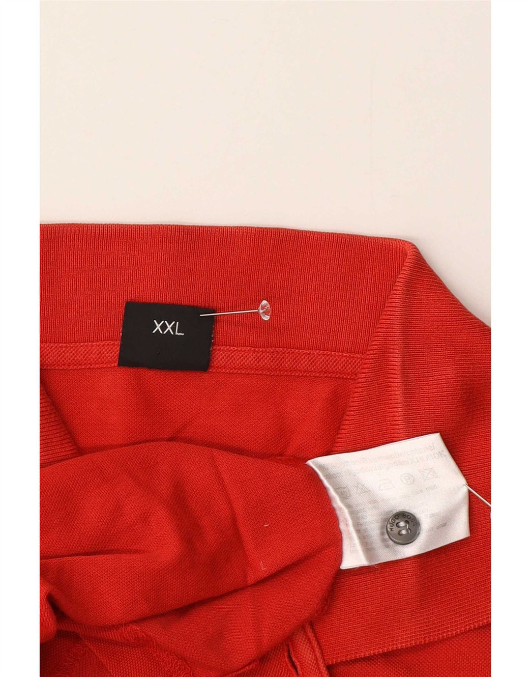 Camisa polo masculina Hugo Boss 2XL algodão vermelho