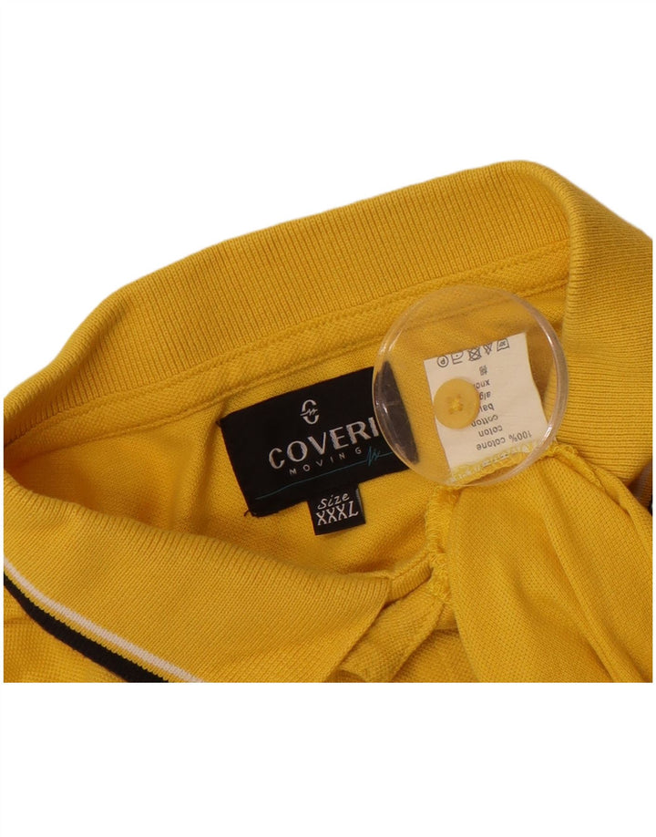 Camisa polo masculina COVERI 3XL algodão amarelo