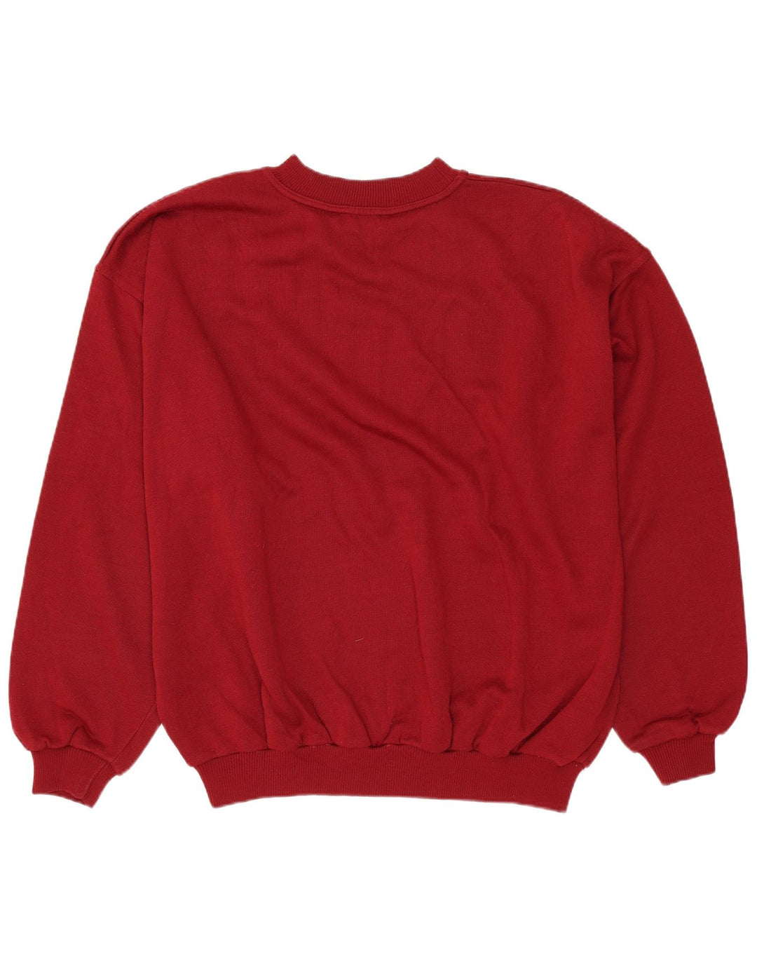 Moletom gráfico masculino vintage Jumper XL algodão vermelho