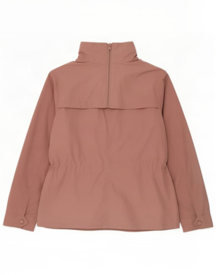 Jaqueta bomber feminina com capuz Marks & Spencer Reino Unido 14 grande poliéster rosa