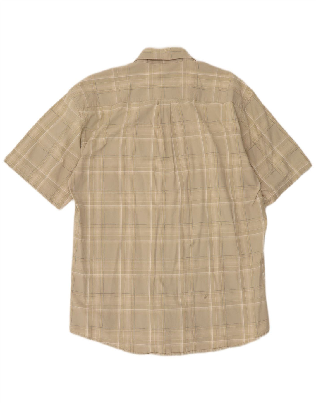 Camisa masculina de manga curta Camel Active XL bege xadrez