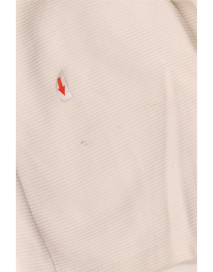 Zara Shorts esportivos masculinos pequenos de algodão listrado branco