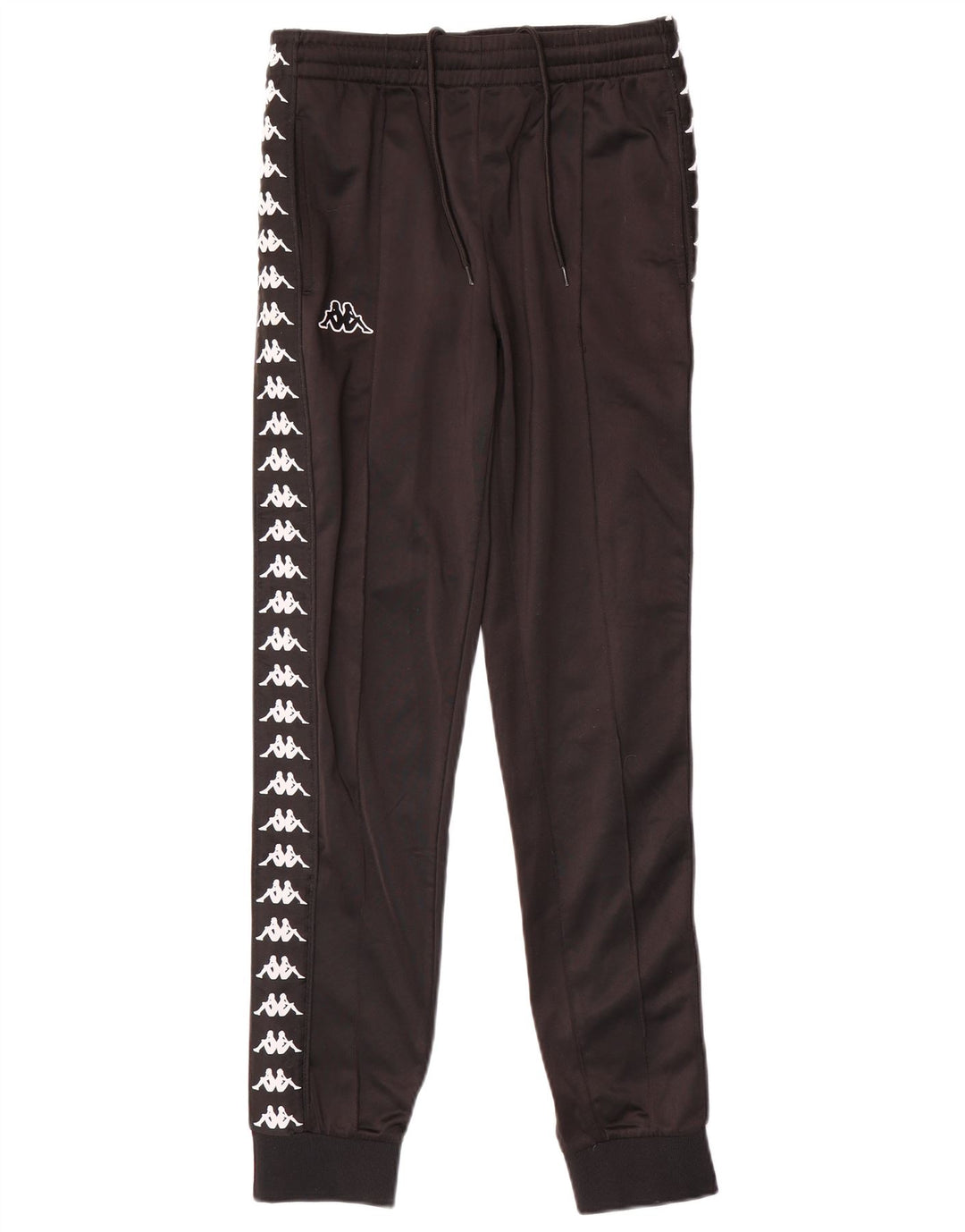 Kappa Mens Graphic Tracksuit Calça Joggers Pequeno Poliéster Preto
