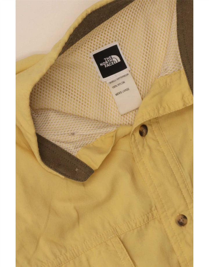 Camisa gráfica masculina The North Face grande nylon amarelo
