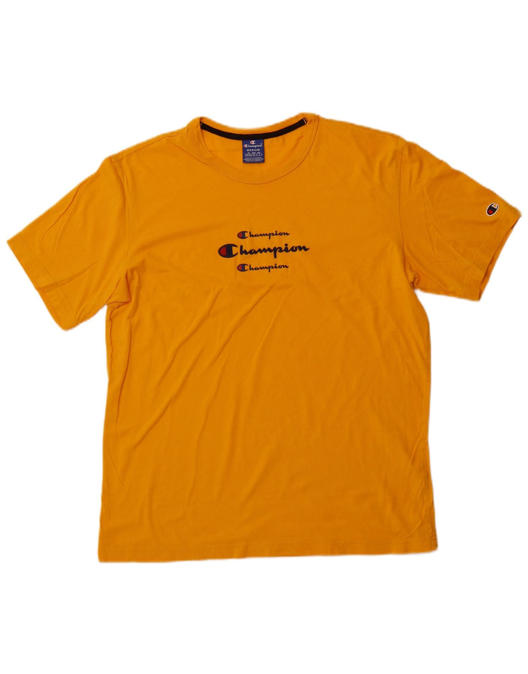 Camiseta masculina gráfica CHAMPION amarelo médio