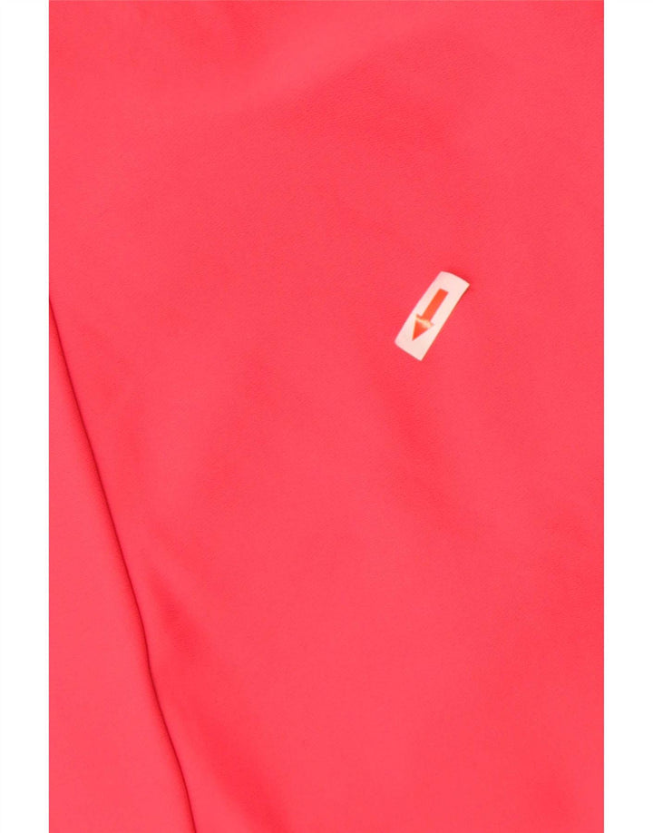 Adidas Womens Tracksuit Top Jacket UK 16 Grande Rosa Poliéster