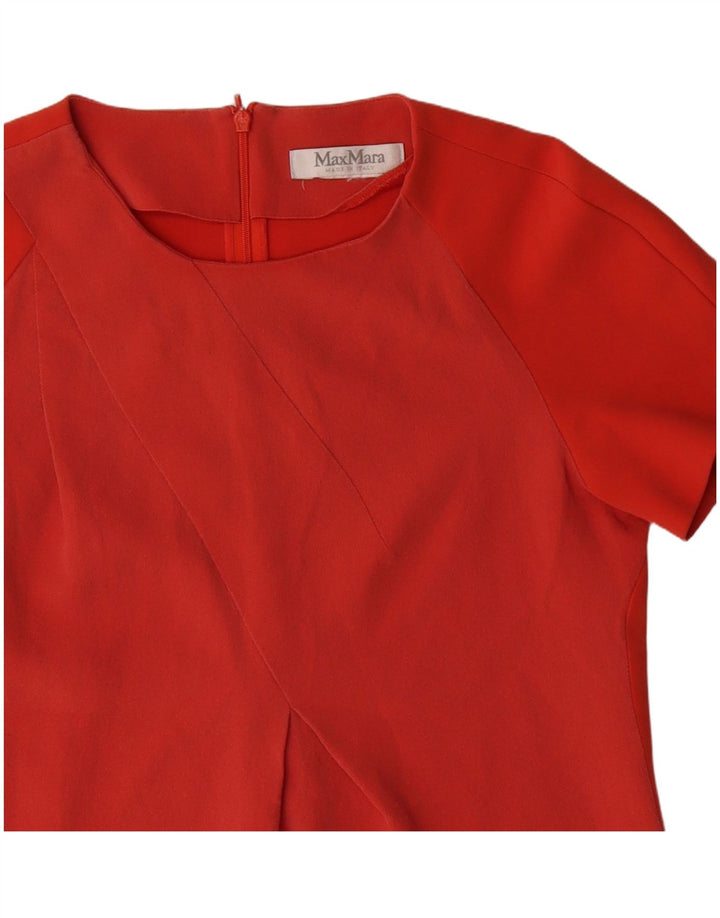 Blusa feminina MAX MARA UK 12 vermelho médio