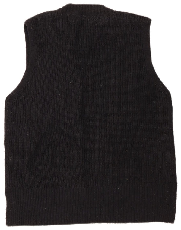 Regata masculina Marks & Spencer com colete grande de poliéster preto