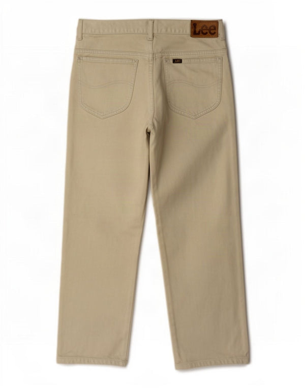 Calça jeans reta masculina Lee W36 L27 bege