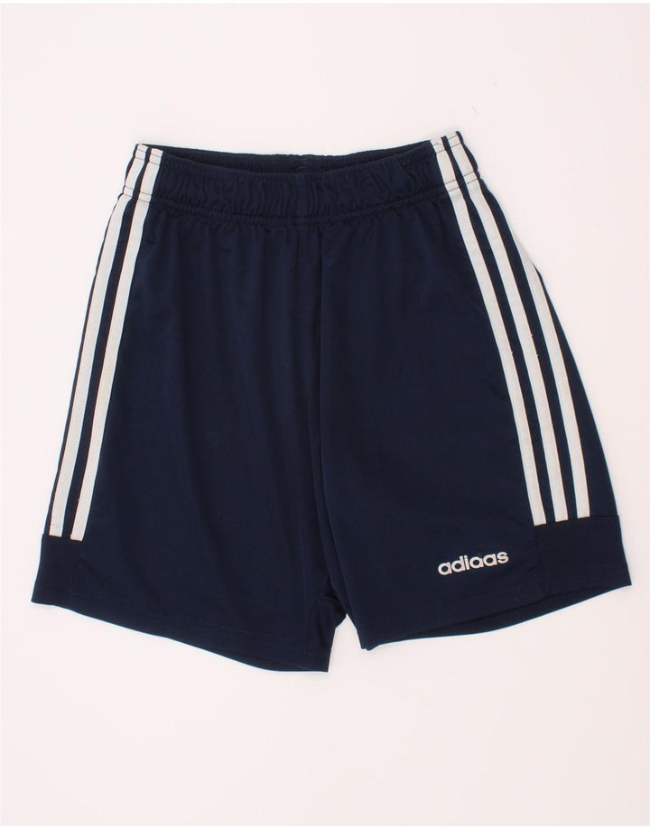Shorts esportivos Adidas meninos 11-12 anos azul marinho poliéster