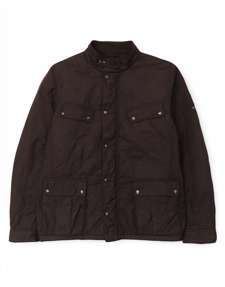 Jaqueta acolchoada masculina Barbour UK 42 XL poliamida preta