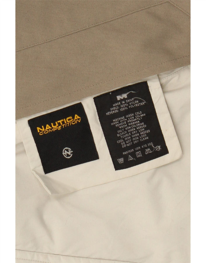 Jaqueta corta-vento masculina Nautica UK 38 Medium Beige Colourblock