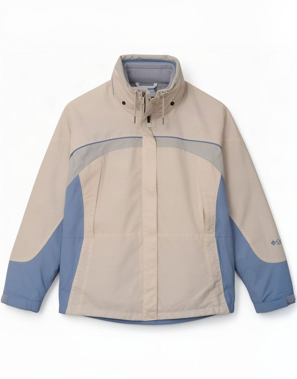 Jaqueta corta-vento feminina Columbia Interchange UK 16 grande branca
