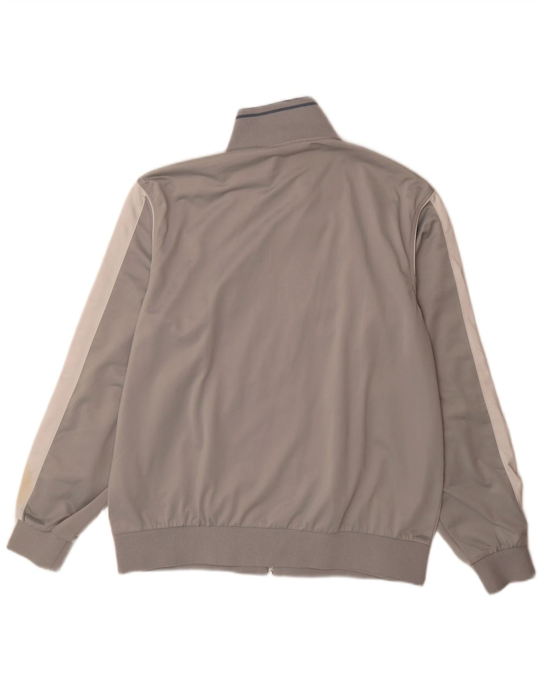 Asics Mens Tracksuit Top Jacket 2XL Cinza Colourblock Poliéster