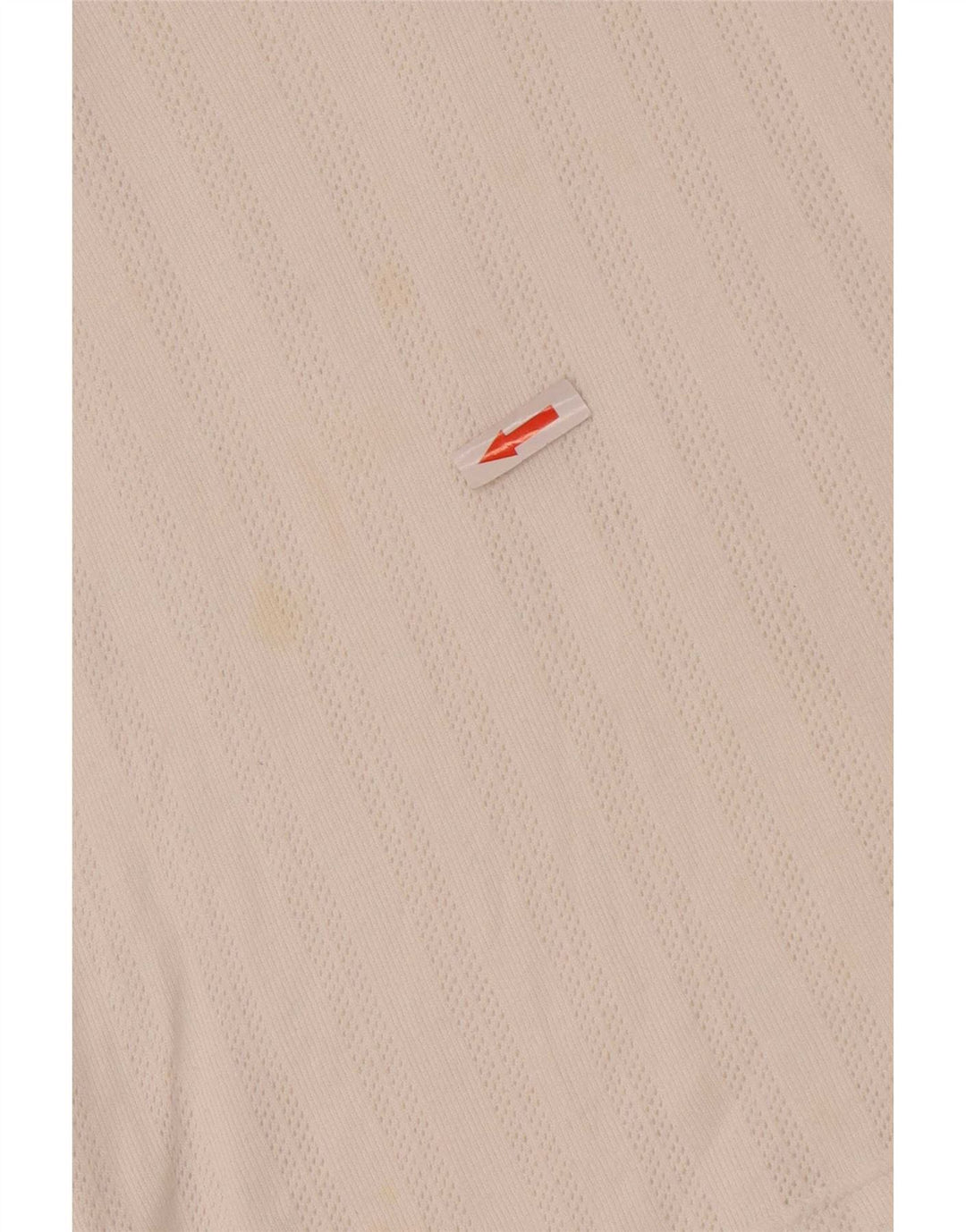Camisa polo feminina sem mangas Sergio Tacchini UE 38 médio branco Fair Isle