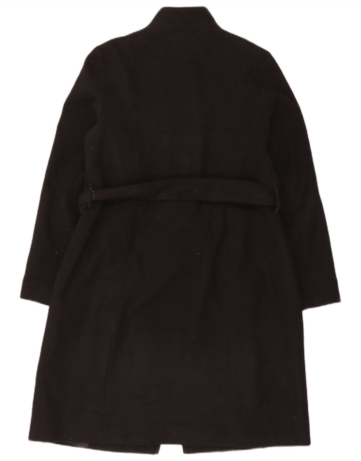 Sobretudo feminino Marks & Spencer UK 14 grande poliéster preto