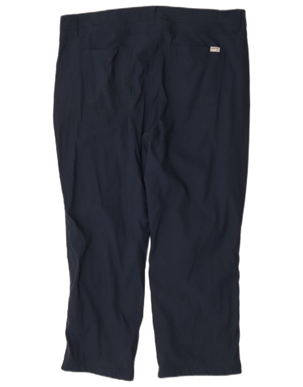 Calças retas masculinas Orvis W40 L26 azul marinho nylon