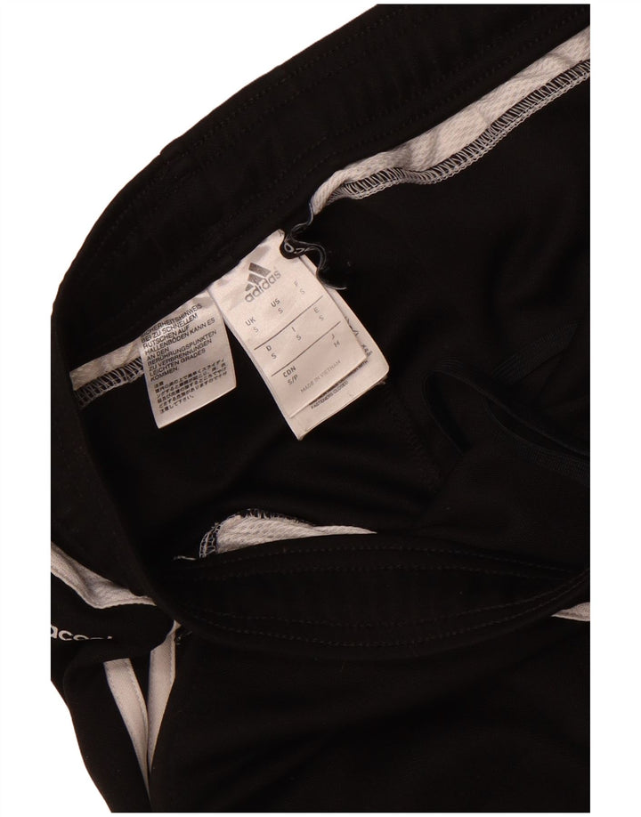 Calça de treino masculina Adidas Climacool pequena preta colorblock poliéster