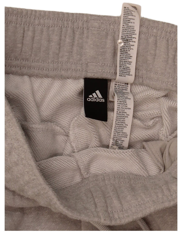 Calças de treino femininas Adidas UK 4/6 XS cinza algodão