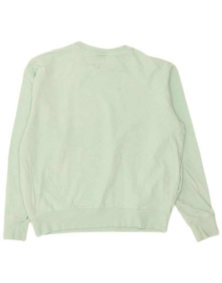 Fila moletom feminino jumper UK 14 médio turquesa algodão