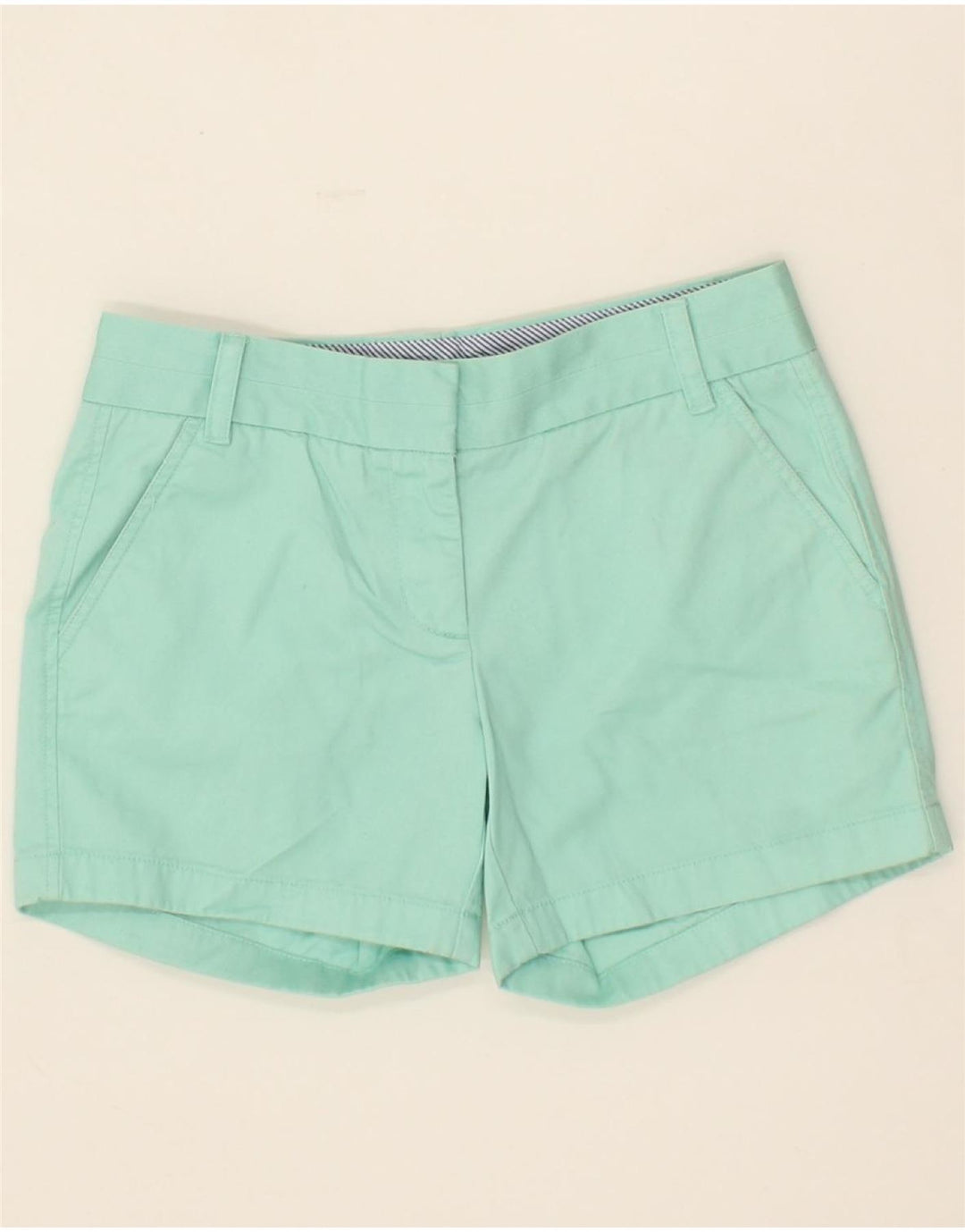 J. CREW Womens Hot Pants US 0 XS W25 Turquoise Cotton Vintage J. Crew and Second-Hand J. Crew from Messina Hembry 