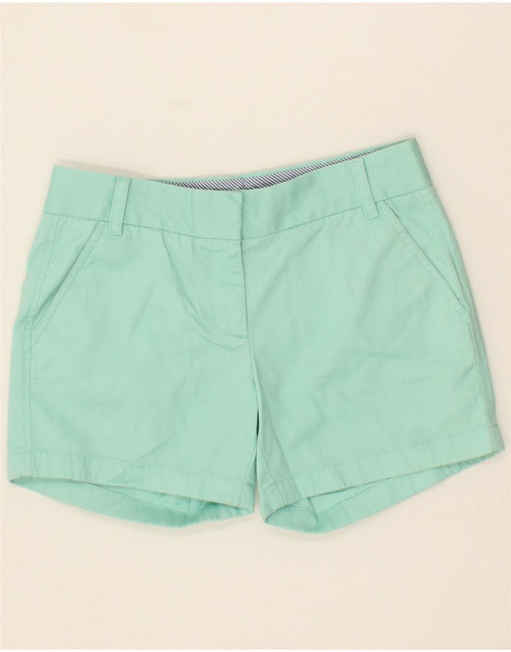 J. CREW Womens Hot Pants US 0 XS W25 Turquoise Cotton Vintage J. Crew and Second-Hand J. Crew from Messina Hembry 