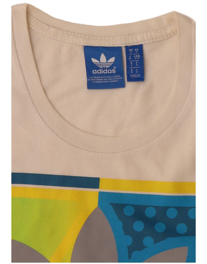 Camiseta Adidas Masculina Graphic Top Pequeno Branco