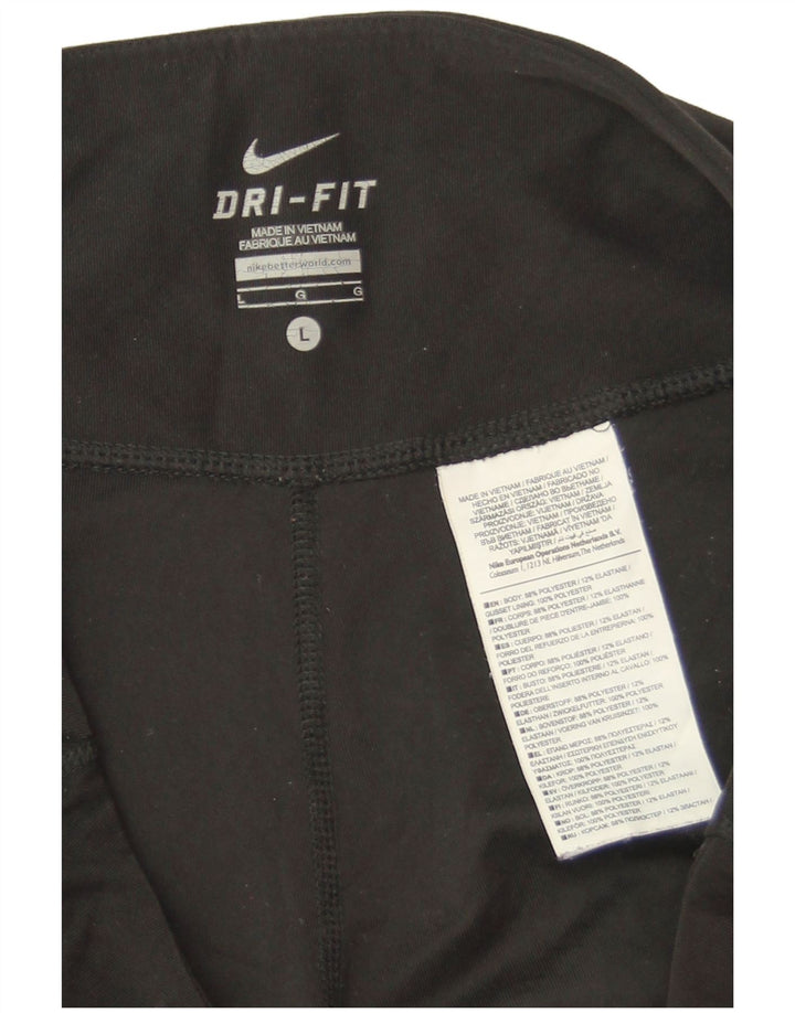 Calça Nike Dri Fit Feminina UK 14 Grande Poliéster Preto
