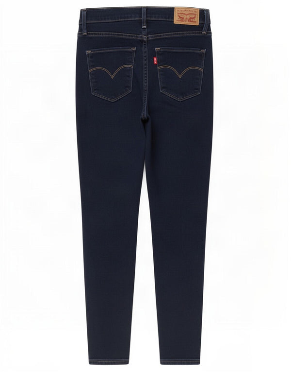 Calça jeans feminina Levi's 720 High Rise Super Skinny W26 L28 azul marinho algodão